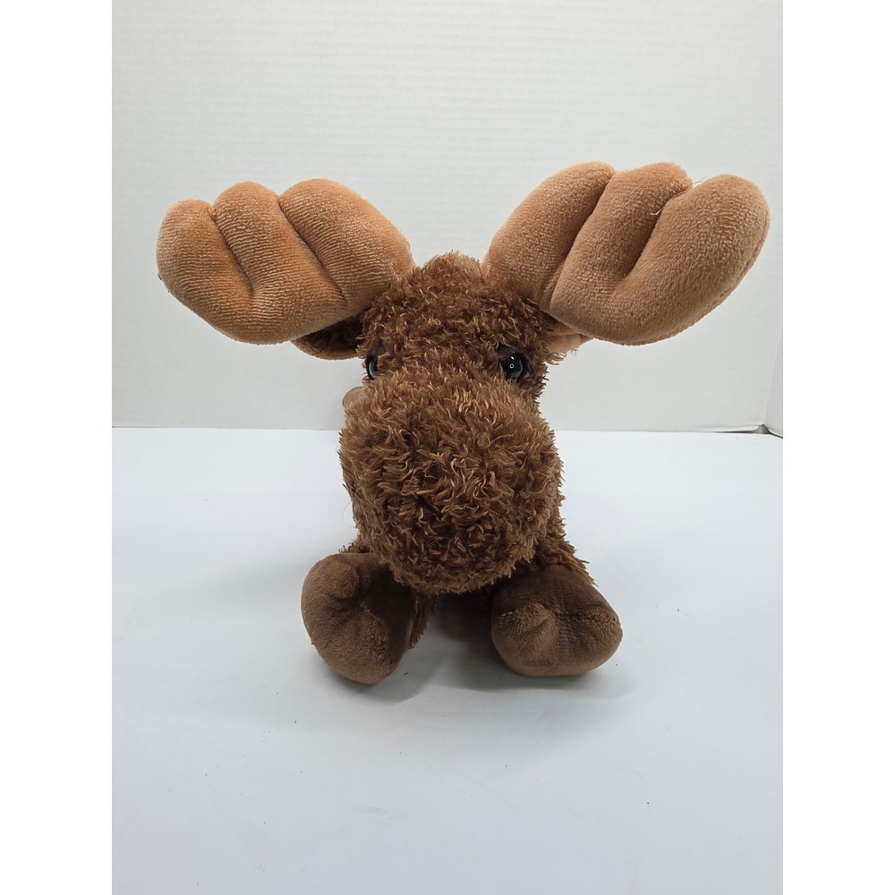Douglas Cuddle Toys Brown‎ Moose Plush Stuffed Animal Shaggy 14 Inch